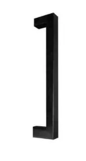 [TIR401500] Tirant de porte U90°K01 30/30 - aluminium thermolaqué RAL - pièce - sur mesure - entraxe 2101-2200 mm