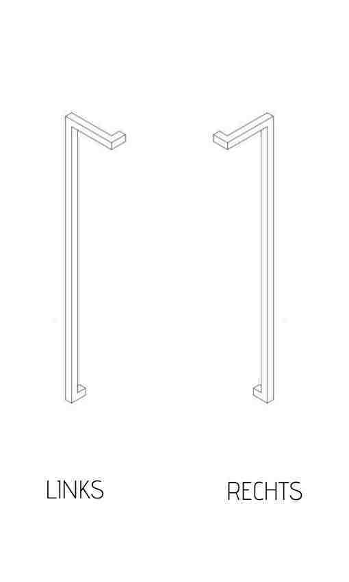 [TIR411257.LI] Deurgreep DK 04 40/40 - aluminium gepoedercoat RAL - paar (411257)