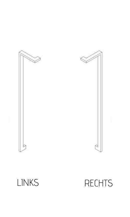 [TIR411266.RE] Tirant de porte DK 05 20/40 - aluminium thermolaqué RAL - paire - droite (411266.RE)