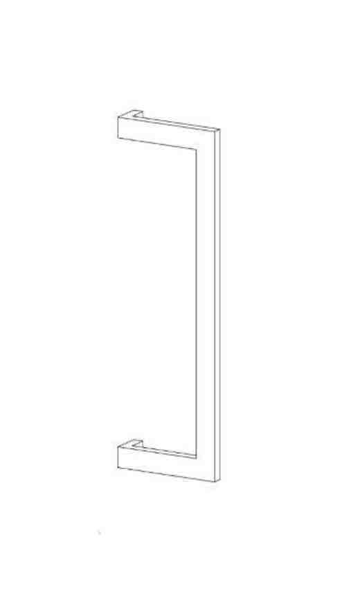 [TIR411285] Deurgreep DK 03 40/20 - aluminium gepoedercoat RAL - stuk (411285)