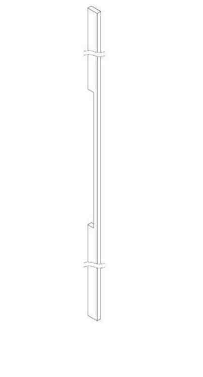 [TIR412015] Deurgreep PL 07 15/40 - aluminium gepoedercoat RAL - stuk (412015)