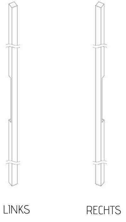 [TIR412056] Deurgreep BL 02 -30/30 - aluminium gepoedercoat RAL - stuk (412056)