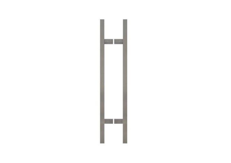 [TIR413105] Deurgreep TTK 25/25 - inox AISI 304 gelakt RAL 9005 structuur - paar - standaardmaat - asmaat 300 mm (lengte 500 mm)