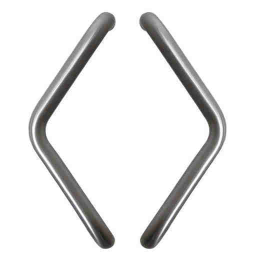 [TIR300305] Tirant de porte V Ø32 - inox AISI 316 brossé mat - pièce - standard - entraxe 300 mm (300305)