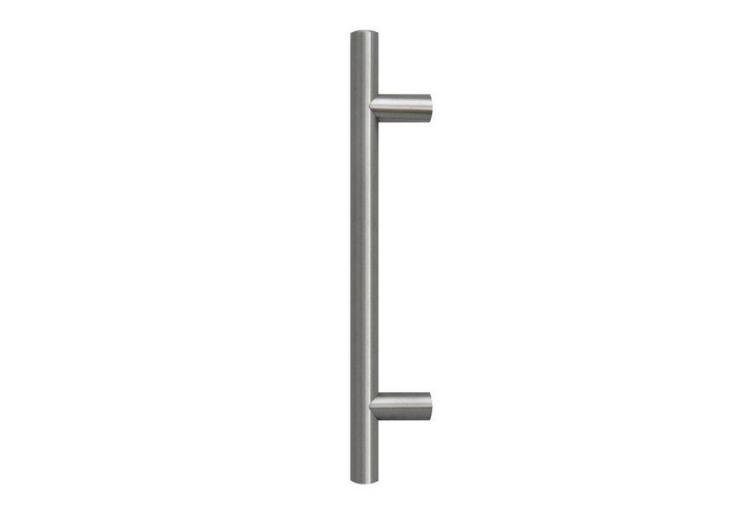 [TIR302021] Tirant de porte TT Ø32 - inox AISI 316 laqué RAL 9005 structuré - pièce - standard - entraxe 500 mm (longueur 700 mm)