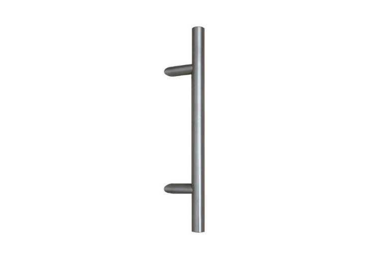 [TIR302041] Tirant de porte TT45° Ø32 - inox AISI 316 laqué RAL 9005 structuré - pièce - standard - entraxe 300 mm (longueur 500 mm)